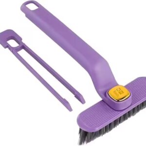 Multi-Function Bathroom Plastic Cleaning Brush, Tiles Cleaning Brush, Hard Bristle Rotating Crevice Gap Cleaning Brush for Bathroom, Floor Cleaner Brush (Multicolor)