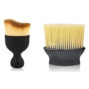 Oblivion Interior Cleaning Brush Combo 2 Pcs - Multipurpose Car AC Vent, Dashboard and Laptop Keyboard Dust Cleaner, Soft Bristle Brush for Dirt and Dust Removal, Auto Detailing and Electronics Cleaning Kit