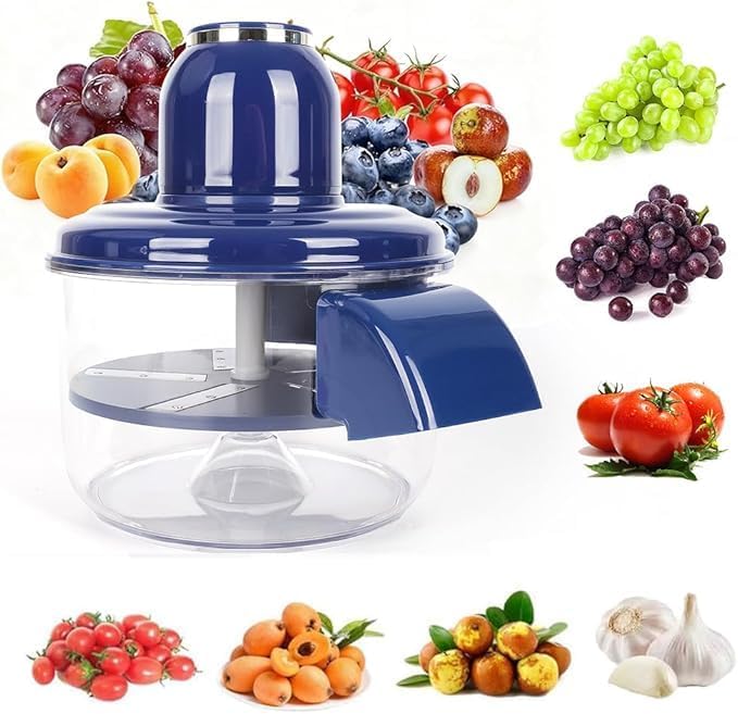 Electric Garlic & Small Fruit Peeler Machine | 5-Blade Fast Peeling | 1300mAh Rechargeable Cordless Portable Peeler for Tomato, Grapes & More | Large Capacity Kitchen Gadget for Home & Travel